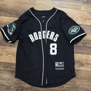 Black Rodgers Men NY JETS Jersey
